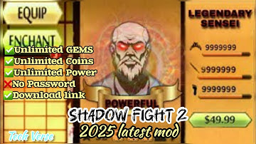 Shadow Fight 2 Sensei Mod APK Download 2025 (Unlimited Money, Energy & Max Level!!)
