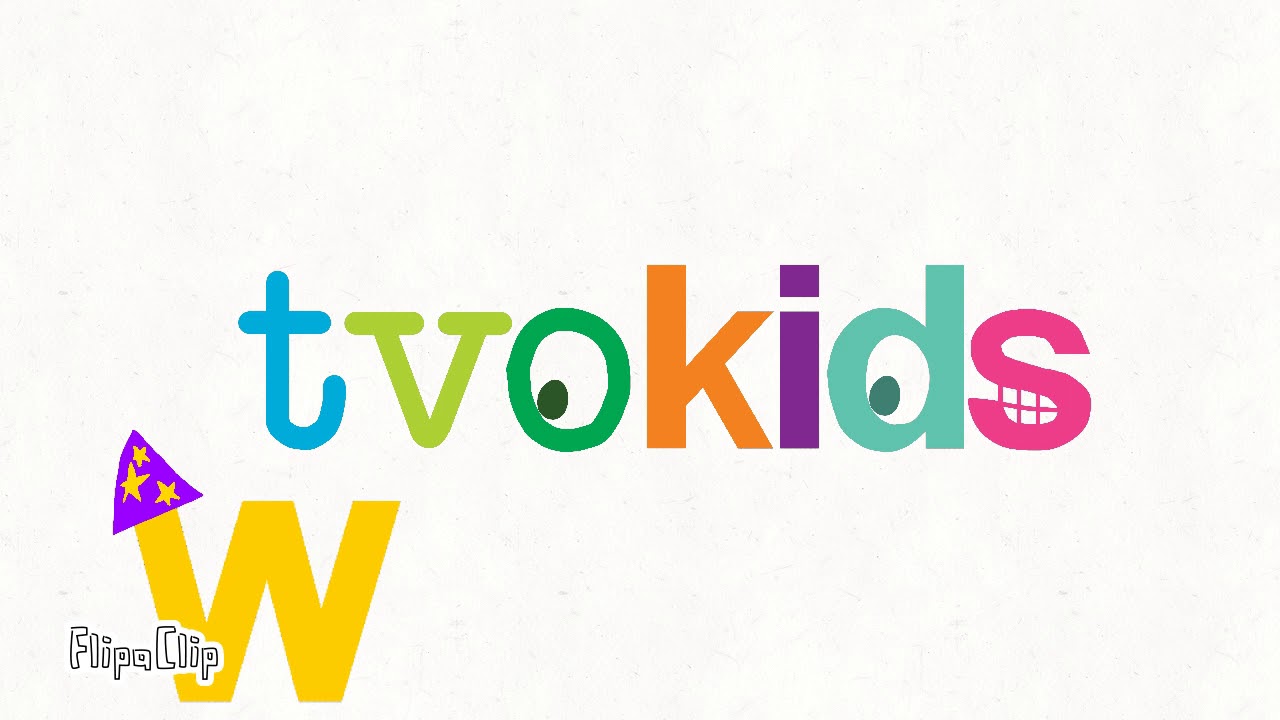 TVOKids Logo (2022) But The TVO Text Is Alive And i Has An Eye