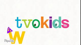 The TVOKids Logo But V Has a Face and O an Eyelash by