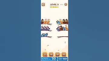bird sort 2 color puzzle game 🐦 level 3