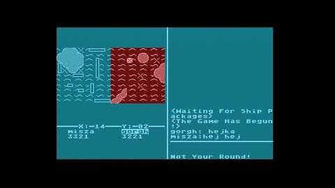 "Warships" New Online Atari XL/XE Game 2021 Work In Progress