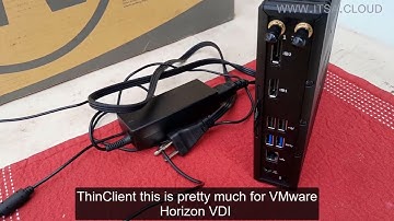 A THIN-CLIENT hardware device like DELL WYSE - VMware Horizon VDI.