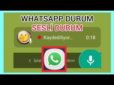 Whatsapp Sesli Durum Nasıl Yapılır