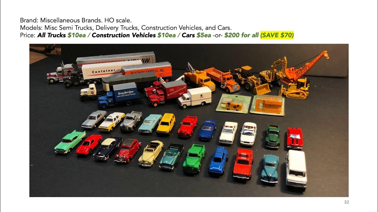 HO Scale Model Cars FOR SALE YouTube