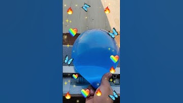 Experiment: will a water balloon explode when it rolls down from a tall building? 💥🎈💥 #balloons