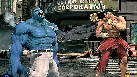 RYU & CAPTAIN AMERICA VS DANTE & BLUE HULK
