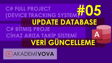 C# FULL PROJECT |ACCESS DATABASE UPDATE|ACCESS VERİ GÜNCELLEME|#05