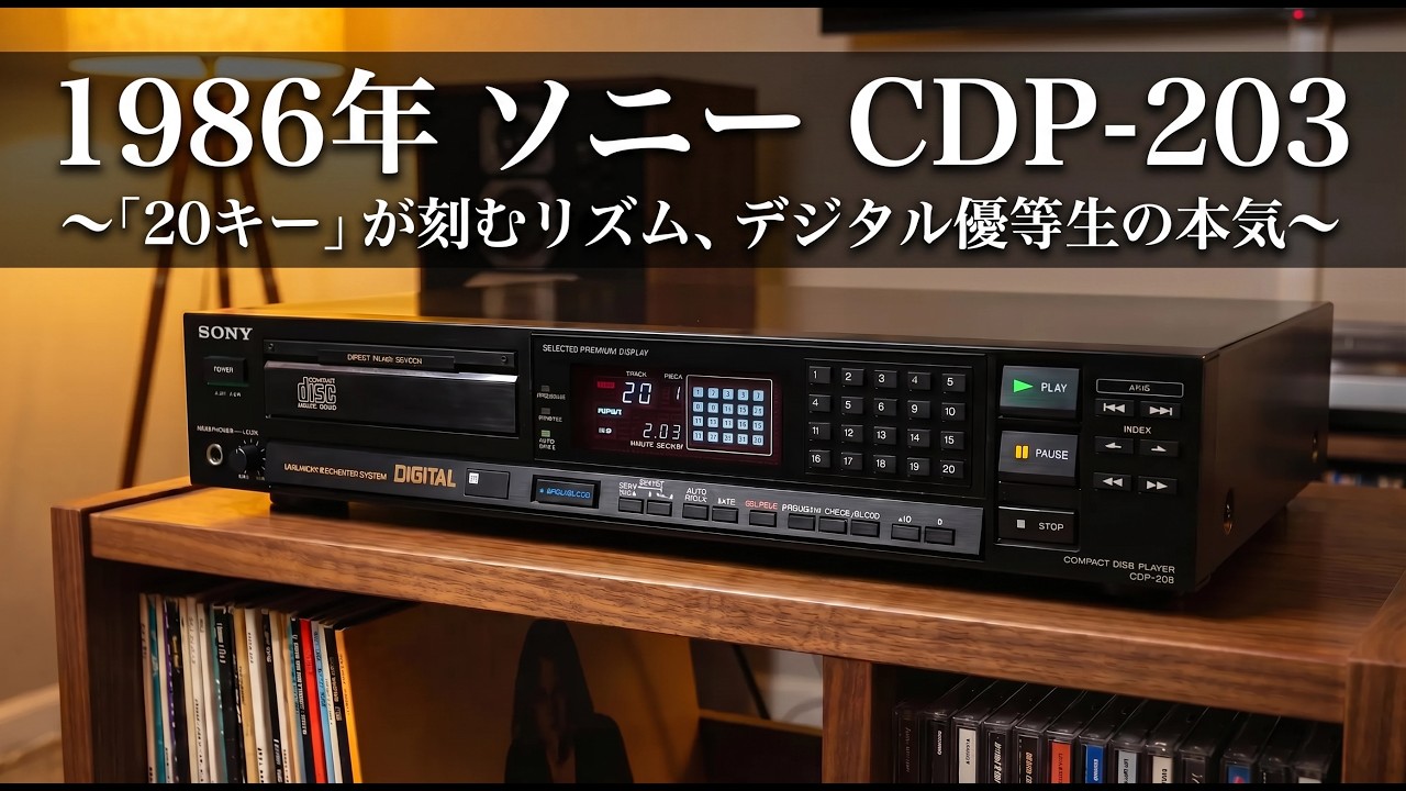 1986 Sony CDP-203 - YouTube