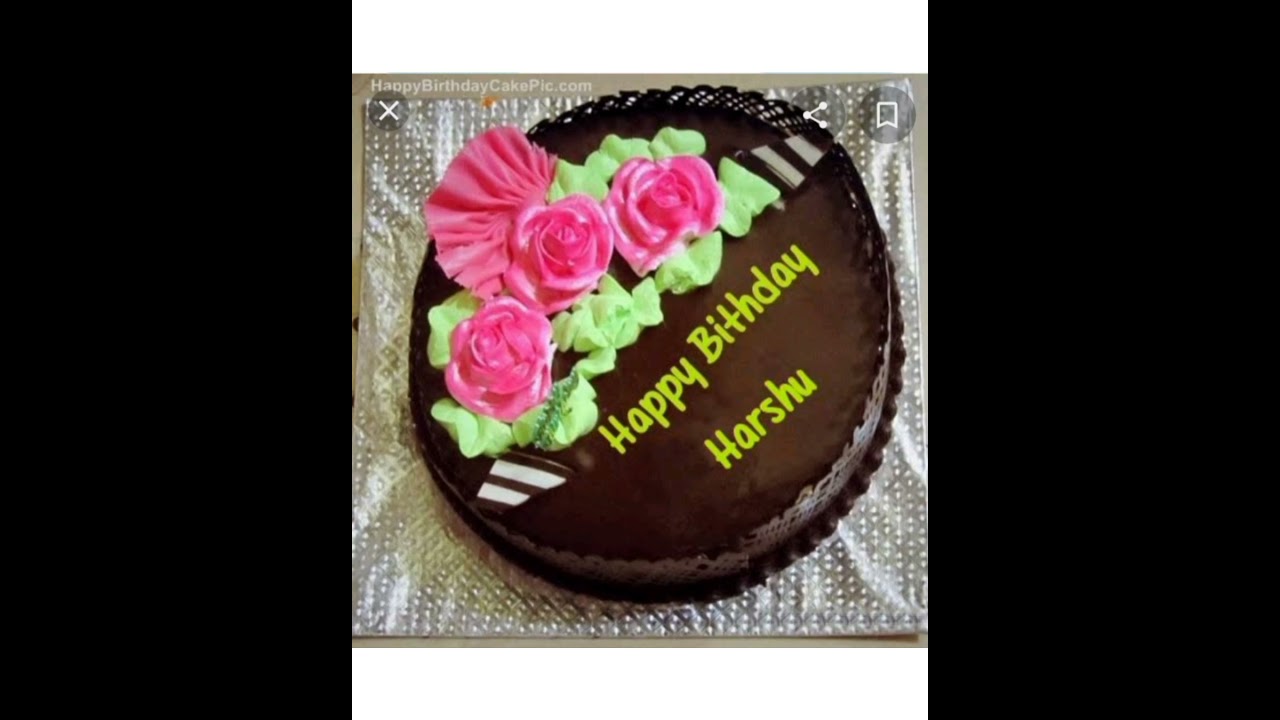 Harshu name birthday wish video