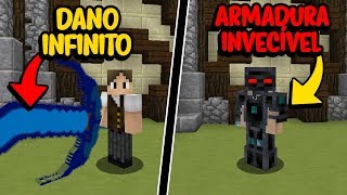 Minecraft: ESPADA DE DANO INFINITO VS ARMADURA INVECÍVEL! (QUEM GANHA?)