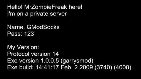 GMod 10 Hamachi Server