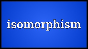 Isomorphism Meaning