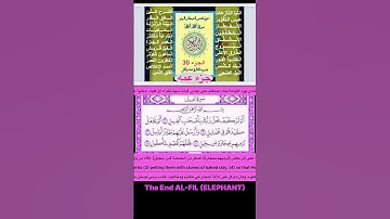 ﴿5-1﴾﴿ختمةسورة الْفِيل﴾ !؟