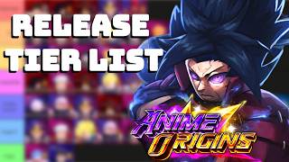 Best Anime Origins Release Tier List THE BEST META UNITS Roblox
