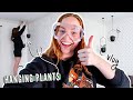 hanging house plants in my bedroom! // plant shopping, putting up decor, + cool antique finds VLOG