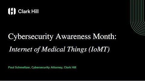 Cybersecurity Awareness Month: Internet of Medical Things (IoMT)