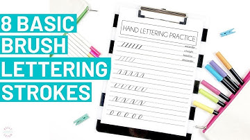 8 Basic Brush Lettering Strokes