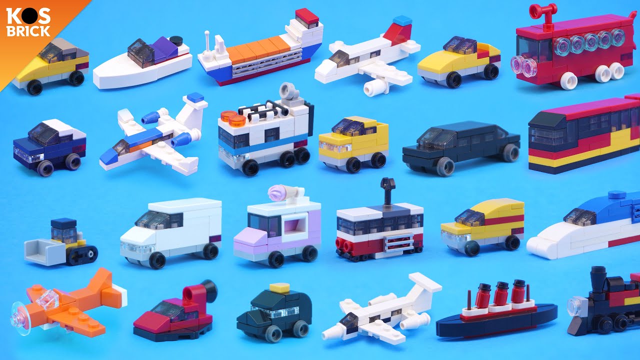 Lego City Mini Vehicles Compilation - Part 5-8 (Tutorial)