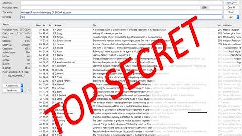 SEARCHING FOR JOURNAL WITH CITATION USING PUBLISH OR PERISH SOFTWARE | BRENZSOFT