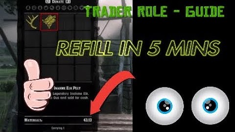 Red Dead Online Trader Guide | How to fast refill Trader Materials - Easy refill Trader Materials