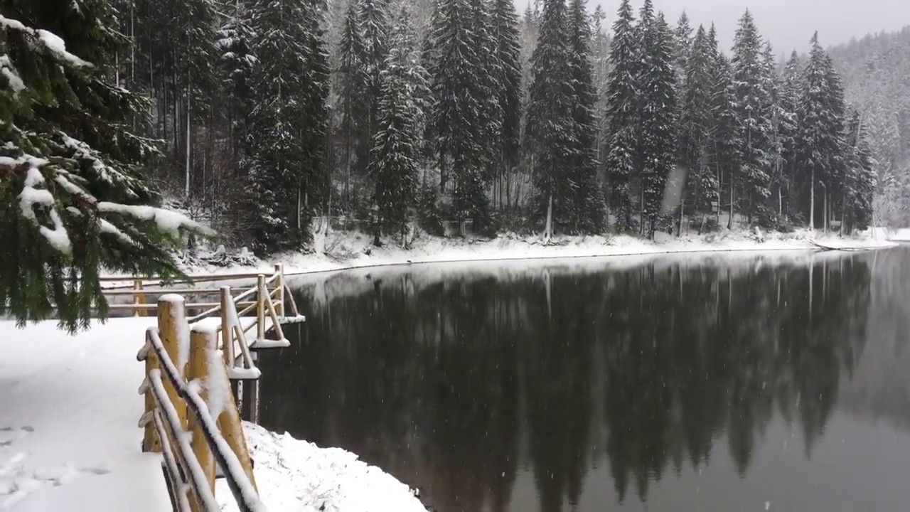 Где прячется зима. Озеро Синевир зимой.