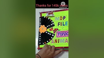 how to make MDP project for class 3rd l MDP file theme animal /multi disciplinary project  class 3rd