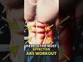 THE MOST EFFECTIVE ABS WORKOUT — HIT UPPER, LOWER &amp; OBLIQUES 🔥 #shorts