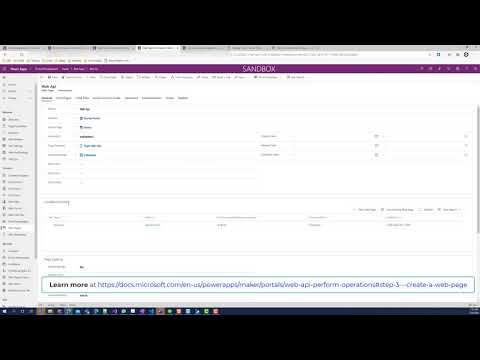 WebApi PowerApps Portals - First Preview