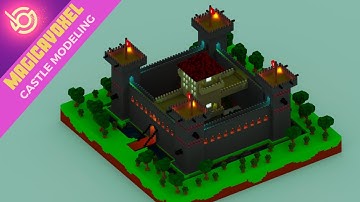 Making Castle | MagicaVoxel Speed-Art