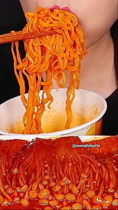 ASMR SPICY ENOKI MUSHROOMS, FRIED CHICKEN🤤@ZOEYASMR #asmrsounds @OverallShorts-w8b