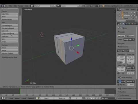 Blender Tips 01 - Loop Cut and Slide - YouTube