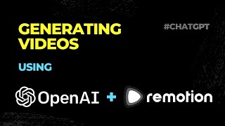 Can ChatGPT create videos with Code? (ReMotion with React) #chatgpt #openai #react