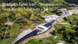 Od Bradine do Jošanice - Nova dionica Ivan - Tarčin autoceste A1