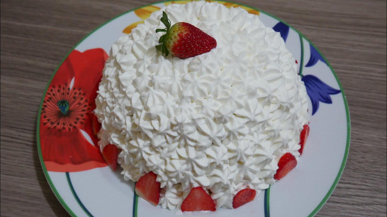 zuccotto panna e fragole