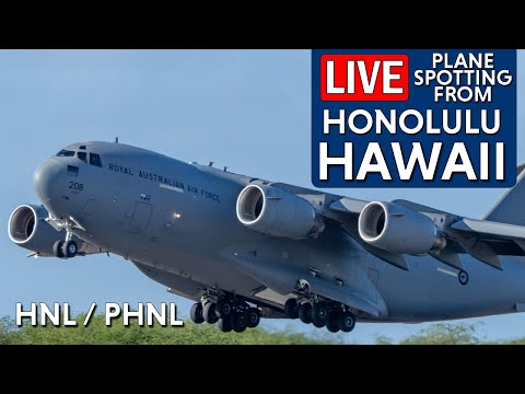 LIVE: Honolulu (HNL) Airport Aviation Livestream - Heavies, Super Heavies & Military! 2