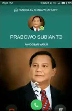 Panggilan telpon prabowo