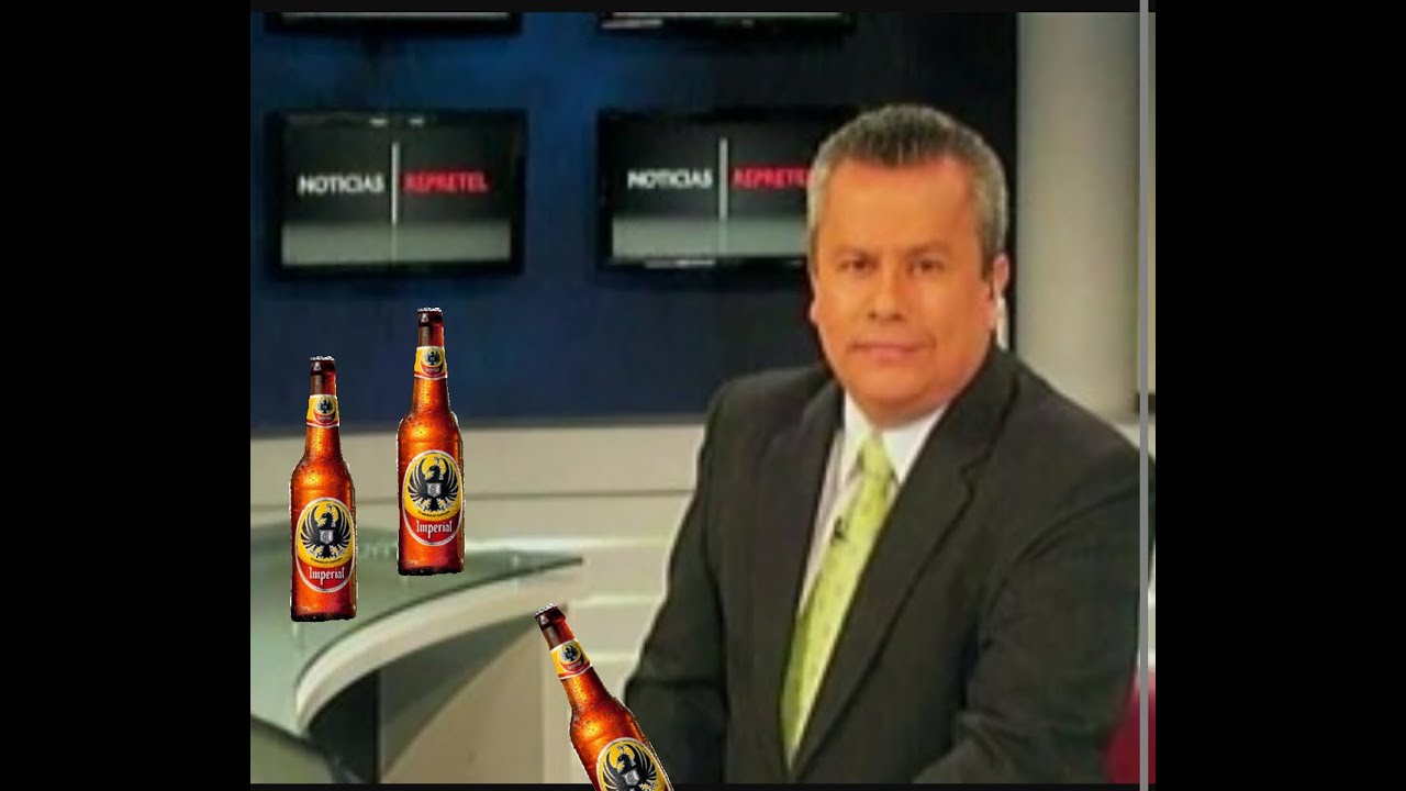 Periodista Borracho en vivo ! Repretel costa rica - YouTube