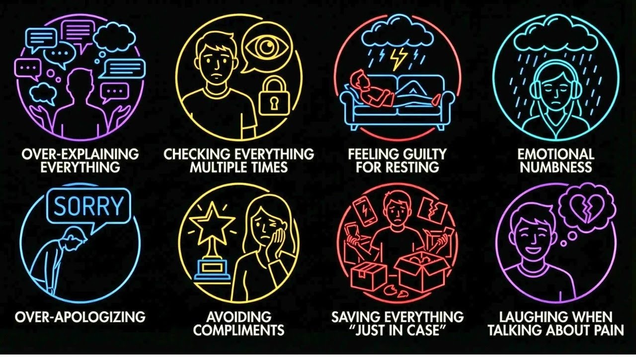 Странные повседневные привычки, являющиеся признаками незажившей травмы.