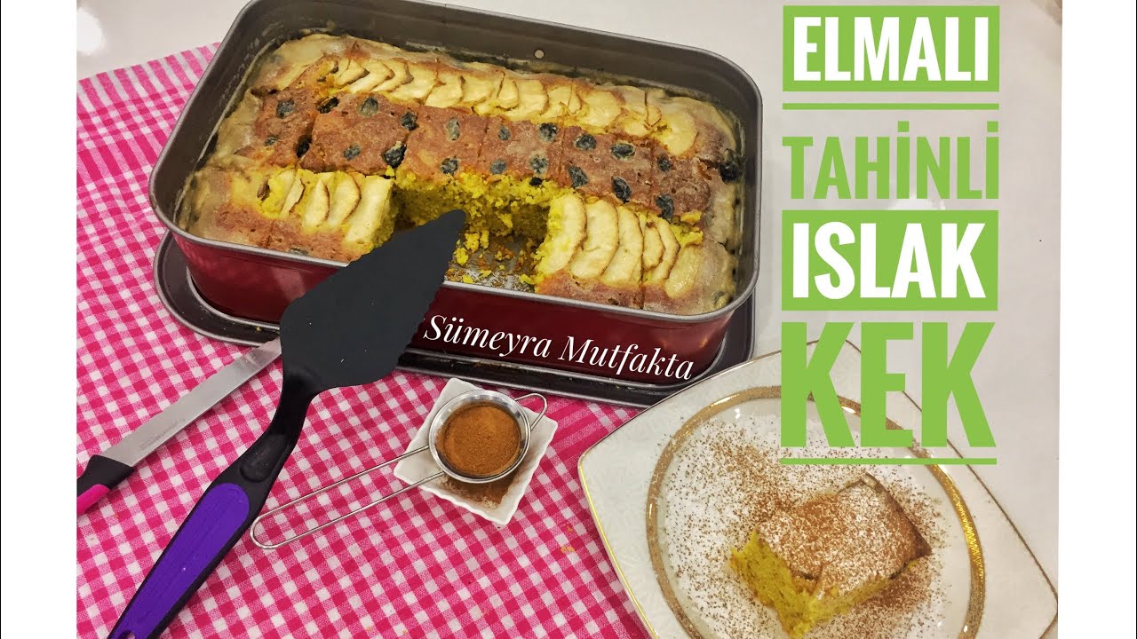 ELMALI ISLAK KEK TARİFİ 🍰 ISLAK KEKİ ÇEŞİTLENDİRİYORUZ💜 NEFİS BİR TARİF