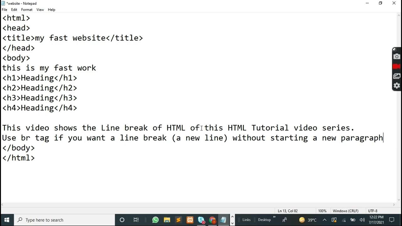 HTML part 4 - HTML element attributes, Paragraph and line break tags ...