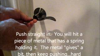 How to Open a Locked Bathroom Door