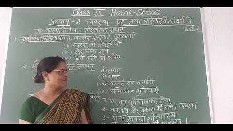 Class-9 Home Science Chapter-2 By Saroj Srivastav