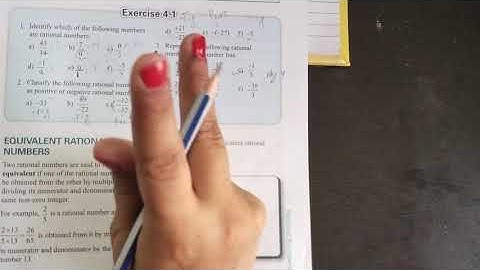 Class 7th # Rational numbers# chapter 4 # exercise 4.1