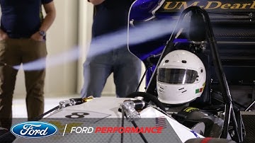 Ford Wind Tunnel Testing with College Race Teams | Vehicle Testing | Ford Performance
