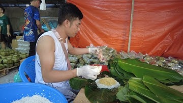 Sài Gòn Tết 2023| LÒ BÁNH CHƯNG Chuẩn Vị Bắc Gói Đẹp Không Cần Khuôn 2000 Cái/Ngày Phục Vụ Tết| TN42