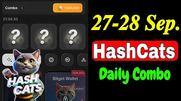 Hash Cats Daily Combo Today | 28 September HashCats Daily Combo| Today Hash Cats Daily Combo