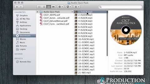 Production Planning Pro - Audio Quizzes