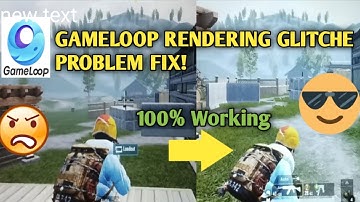 Rendering Problem Fix In PUBG Mobile Emulator (EASY)  ||Desi Tech Bro||GAMELOOP GRAPHIC GLITCH FIX||