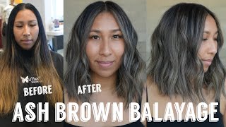 balayage hair brown to light brown