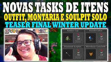O NOVO SISTEMA DE TASKS É ABSURDO! AGORA TEM TASK DE ITENS NO TIBIA!